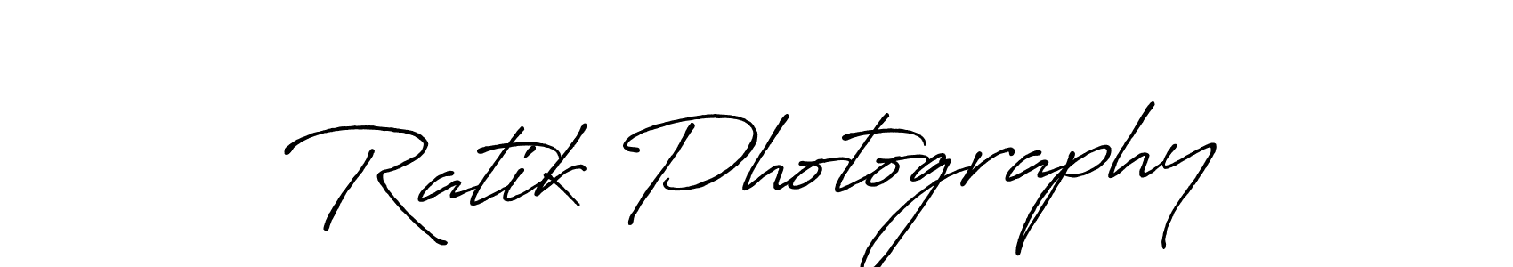 How to make Ratik Photography signature? Antro_Vectra_Bolder is a professional autograph style. Create handwritten signature for Ratik Photography name. Ratik Photography signature style 7 images and pictures png