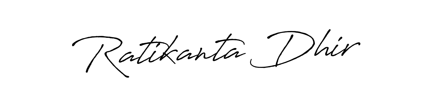 How to Draw Ratikanta Dhir signature style? Antro_Vectra_Bolder is a latest design signature styles for name Ratikanta Dhir. Ratikanta Dhir signature style 7 images and pictures png