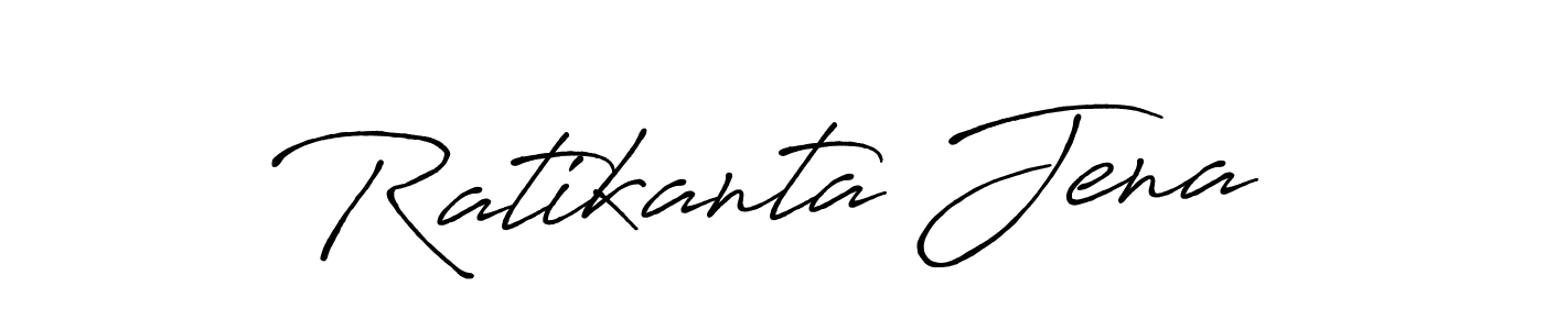 Design your own signature with our free online signature maker. With this signature software, you can create a handwritten (Antro_Vectra_Bolder) signature for name Ratikanta Jena. Ratikanta Jena signature style 7 images and pictures png
