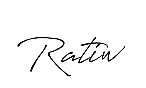 Ratiw stylish signature style. Best Handwritten Sign (Antro_Vectra_Bolder) for my name. Handwritten Signature Collection Ideas for my name Ratiw. Ratiw signature style 7 images and pictures png