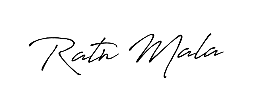 It looks lik you need a new signature style for name Ratn Mala. Design unique handwritten (Antro_Vectra_Bolder) signature with our free signature maker in just a few clicks. Ratn Mala signature style 7 images and pictures png