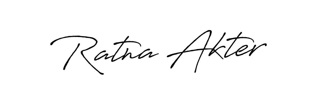 Use a signature maker to create a handwritten signature online. With this signature software, you can design (Antro_Vectra_Bolder) your own signature for name Ratna Akter. Ratna Akter signature style 7 images and pictures png