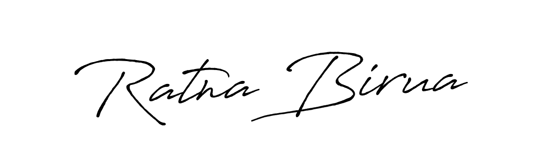 It looks lik you need a new signature style for name Ratna Birua. Design unique handwritten (Antro_Vectra_Bolder) signature with our free signature maker in just a few clicks. Ratna Birua signature style 7 images and pictures png