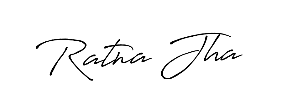 Use a signature maker to create a handwritten signature online. With this signature software, you can design (Antro_Vectra_Bolder) your own signature for name Ratna Jha. Ratna Jha signature style 7 images and pictures png