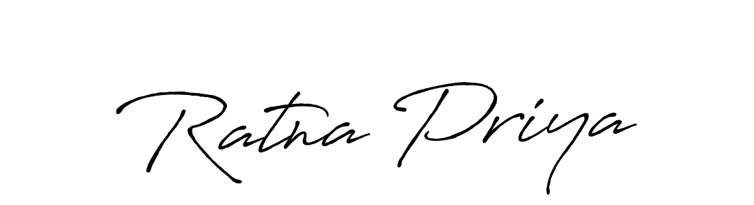 Also we have Ratna Priya name is the best signature style. Create professional handwritten signature collection using Antro_Vectra_Bolder autograph style. Ratna Priya signature style 7 images and pictures png