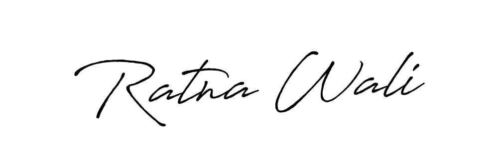 Similarly Antro_Vectra_Bolder is the best handwritten signature design. Signature creator online .You can use it as an online autograph creator for name Ratna Wali. Ratna Wali signature style 7 images and pictures png