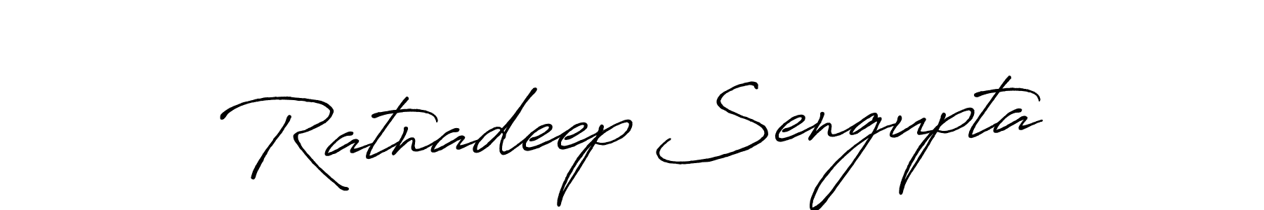 Create a beautiful signature design for name Ratnadeep Sengupta. With this signature (Antro_Vectra_Bolder) fonts, you can make a handwritten signature for free. Ratnadeep Sengupta signature style 7 images and pictures png