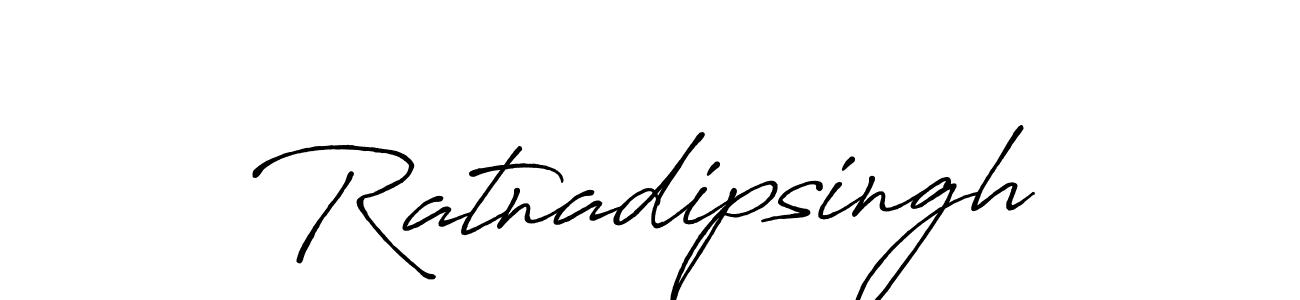 Make a beautiful signature design for name Ratnadipsingh. With this signature (Antro_Vectra_Bolder) style, you can create a handwritten signature for free. Ratnadipsingh signature style 7 images and pictures png