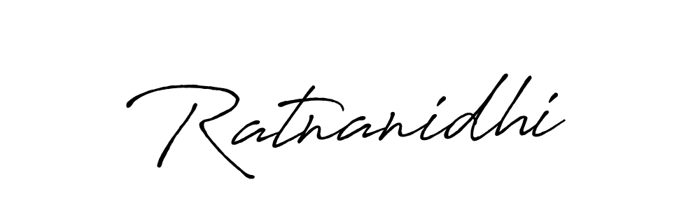 How to make Ratnanidhi signature? Antro_Vectra_Bolder is a professional autograph style. Create handwritten signature for Ratnanidhi name. Ratnanidhi signature style 7 images and pictures png