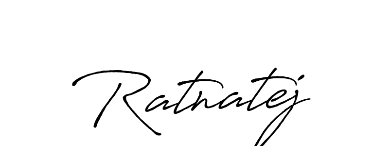 How to Draw Ratnatej signature style? Antro_Vectra_Bolder is a latest design signature styles for name Ratnatej. Ratnatej signature style 7 images and pictures png