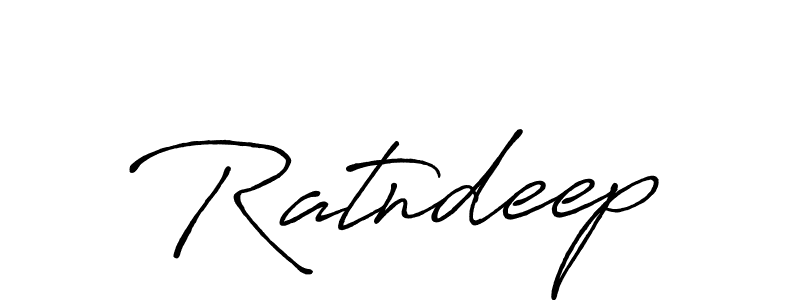 Make a beautiful signature design for name Ratndeep. With this signature (Antro_Vectra_Bolder) style, you can create a handwritten signature for free. Ratndeep signature style 7 images and pictures png