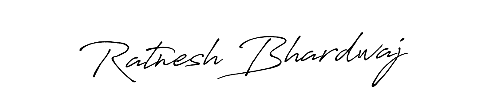 Antro_Vectra_Bolder is a professional signature style that is perfect for those who want to add a touch of class to their signature. It is also a great choice for those who want to make their signature more unique. Get Ratnesh Bhardwaj name to fancy signature for free. Ratnesh Bhardwaj signature style 7 images and pictures png