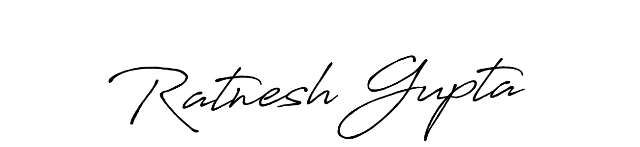 Ratnesh Gupta stylish signature style. Best Handwritten Sign (Antro_Vectra_Bolder) for my name. Handwritten Signature Collection Ideas for my name Ratnesh Gupta. Ratnesh Gupta signature style 7 images and pictures png