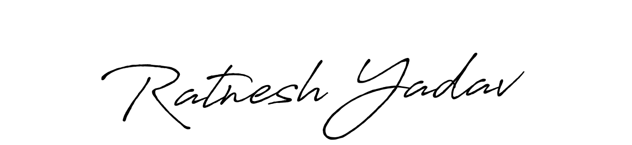 Also we have Ratnesh Yadav name is the best signature style. Create professional handwritten signature collection using Antro_Vectra_Bolder autograph style. Ratnesh Yadav signature style 7 images and pictures png