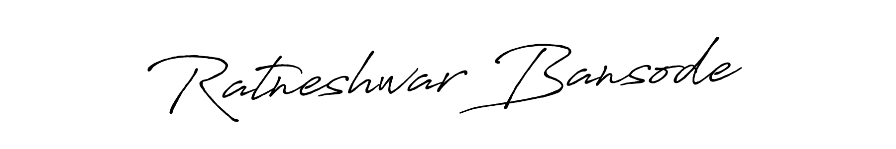 Make a beautiful signature design for name Ratneshwar Bansode. With this signature (Antro_Vectra_Bolder) style, you can create a handwritten signature for free. Ratneshwar Bansode signature style 7 images and pictures png