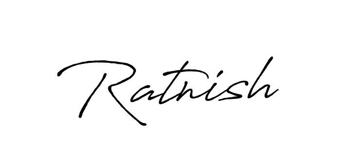 Use a signature maker to create a handwritten signature online. With this signature software, you can design (Antro_Vectra_Bolder) your own signature for name Ratnish. Ratnish signature style 7 images and pictures png