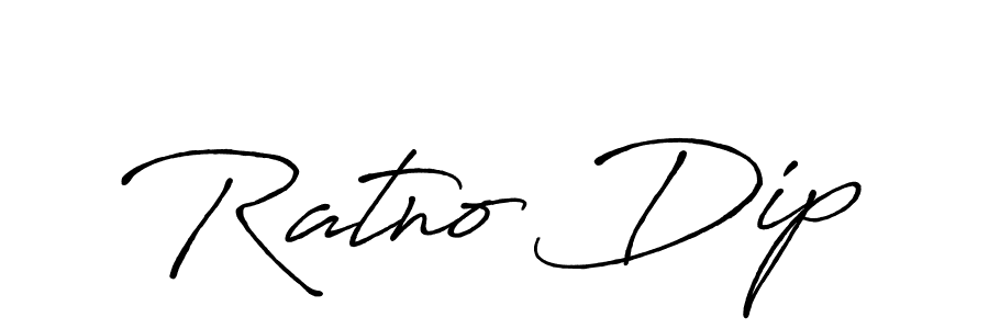 How to make Ratno Dip name signature. Use Antro_Vectra_Bolder style for creating short signs online. This is the latest handwritten sign. Ratno Dip signature style 7 images and pictures png