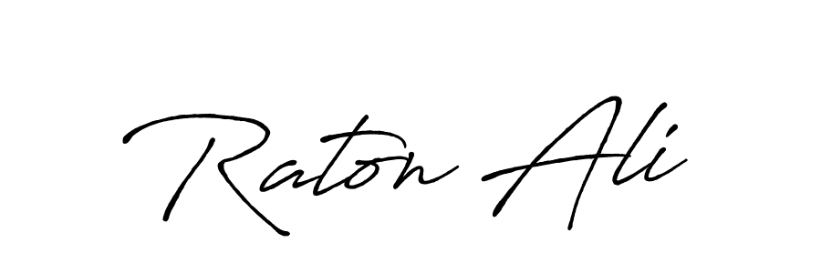 Also You can easily find your signature by using the search form. We will create Raton Ali name handwritten signature images for you free of cost using Antro_Vectra_Bolder sign style. Raton Ali signature style 7 images and pictures png