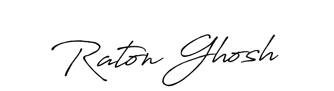 It looks lik you need a new signature style for name Raton Ghosh. Design unique handwritten (Antro_Vectra_Bolder) signature with our free signature maker in just a few clicks. Raton Ghosh signature style 7 images and pictures png