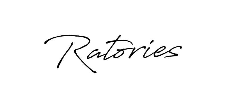 Also we have Ratories name is the best signature style. Create professional handwritten signature collection using Antro_Vectra_Bolder autograph style. Ratories signature style 7 images and pictures png