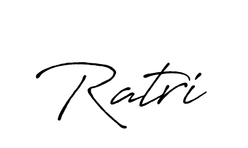 Create a beautiful signature design for name Ratri. With this signature (Antro_Vectra_Bolder) fonts, you can make a handwritten signature for free. Ratri signature style 7 images and pictures png