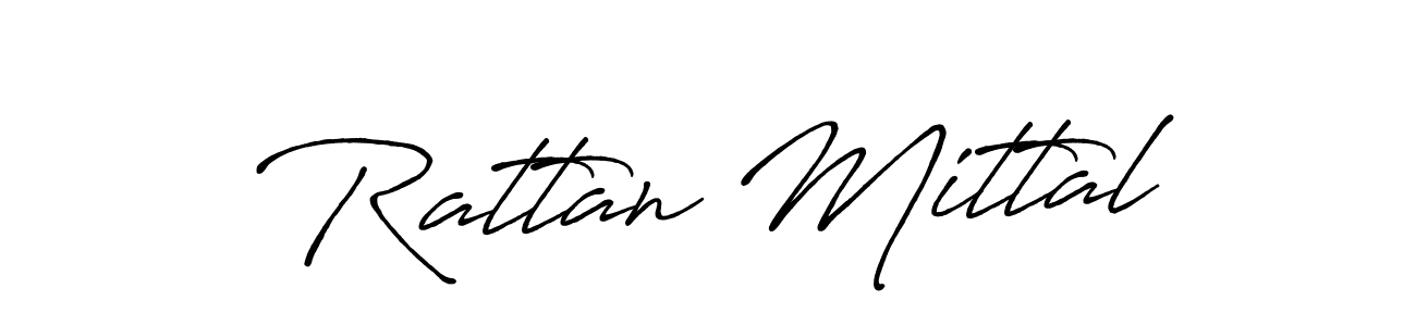 How to make Rattan Mittal signature? Antro_Vectra_Bolder is a professional autograph style. Create handwritten signature for Rattan Mittal name. Rattan Mittal signature style 7 images and pictures png