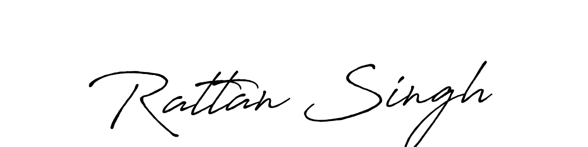 Design your own signature with our free online signature maker. With this signature software, you can create a handwritten (Antro_Vectra_Bolder) signature for name Rattan Singh. Rattan Singh signature style 7 images and pictures png