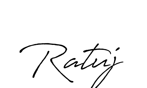 You should practise on your own different ways (Antro_Vectra_Bolder) to write your name (Ratuj) in signature. don't let someone else do it for you. Ratuj signature style 7 images and pictures png