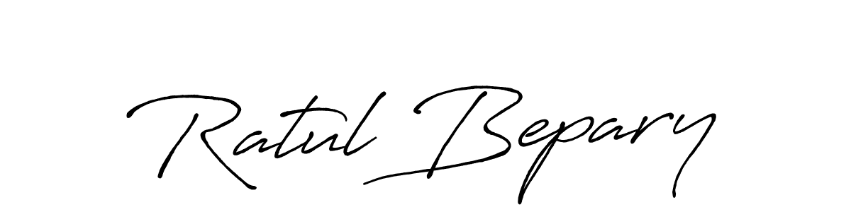 Use a signature maker to create a handwritten signature online. With this signature software, you can design (Antro_Vectra_Bolder) your own signature for name Ratul Bepary. Ratul Bepary signature style 7 images and pictures png