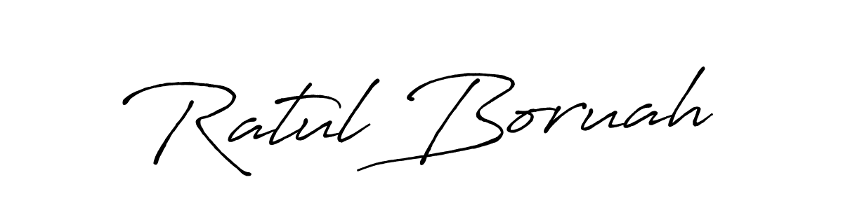 Design your own signature with our free online signature maker. With this signature software, you can create a handwritten (Antro_Vectra_Bolder) signature for name Ratul Boruah. Ratul Boruah signature style 7 images and pictures png