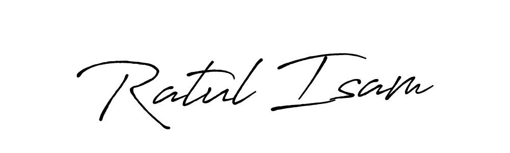 Antro_Vectra_Bolder is a professional signature style that is perfect for those who want to add a touch of class to their signature. It is also a great choice for those who want to make their signature more unique. Get Ratul Isam name to fancy signature for free. Ratul Isam signature style 7 images and pictures png