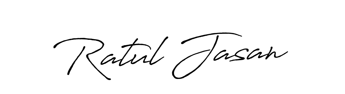 Use a signature maker to create a handwritten signature online. With this signature software, you can design (Antro_Vectra_Bolder) your own signature for name Ratul Jasan. Ratul Jasan signature style 7 images and pictures png