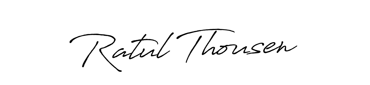 This is the best signature style for the Ratul Thousen name. Also you like these signature font (Antro_Vectra_Bolder). Mix name signature. Ratul Thousen signature style 7 images and pictures png