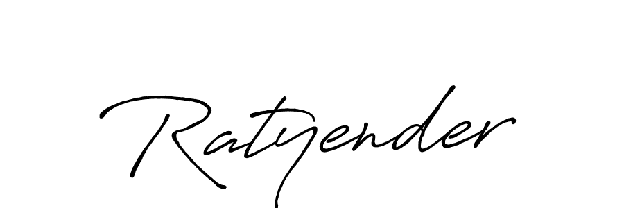 Also we have Ratyender name is the best signature style. Create professional handwritten signature collection using Antro_Vectra_Bolder autograph style. Ratyender signature style 7 images and pictures png