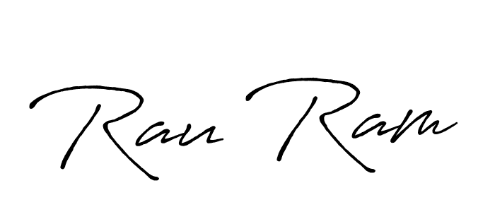 Make a beautiful signature design for name Rau Ram. With this signature (Antro_Vectra_Bolder) style, you can create a handwritten signature for free. Rau Ram signature style 7 images and pictures png