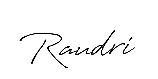 It looks lik you need a new signature style for name Raudri. Design unique handwritten (Antro_Vectra_Bolder) signature with our free signature maker in just a few clicks. Raudri signature style 7 images and pictures png