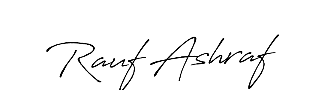 Create a beautiful signature design for name Rauf Ashraf. With this signature (Antro_Vectra_Bolder) fonts, you can make a handwritten signature for free. Rauf Ashraf signature style 7 images and pictures png