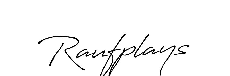 if you are searching for the best signature style for your name Raufplays. so please give up your signature search. here we have designed multiple signature styles  using Antro_Vectra_Bolder. Raufplays signature style 7 images and pictures png