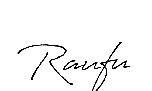 if you are searching for the best signature style for your name Raufu. so please give up your signature search. here we have designed multiple signature styles  using Antro_Vectra_Bolder. Raufu signature style 7 images and pictures png