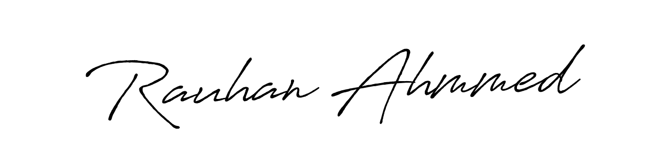 Best and Professional Signature Style for Rauhan Ahmmed. Antro_Vectra_Bolder Best Signature Style Collection. Rauhan Ahmmed signature style 7 images and pictures png
