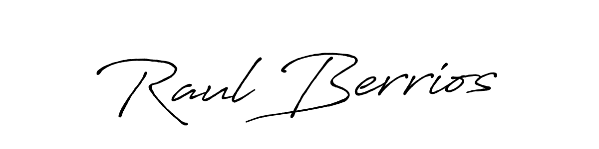 Create a beautiful signature design for name Raul Berrios. With this signature (Antro_Vectra_Bolder) fonts, you can make a handwritten signature for free. Raul Berrios signature style 7 images and pictures png