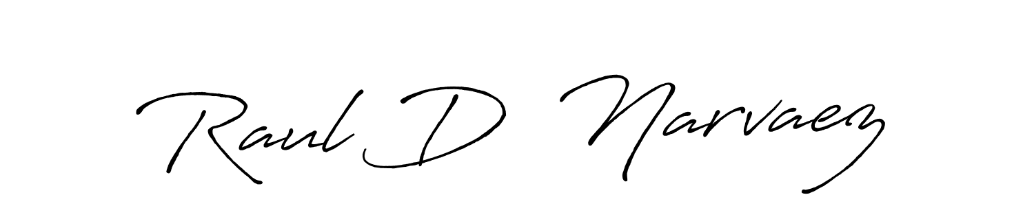 Design your own signature with our free online signature maker. With this signature software, you can create a handwritten (Antro_Vectra_Bolder) signature for name Raul D  Narvaez. Raul D  Narvaez signature style 7 images and pictures png