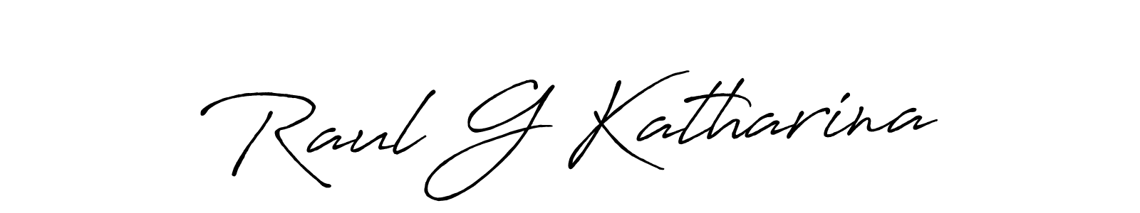 Once you've used our free online signature maker to create your best signature Antro_Vectra_Bolder style, it's time to enjoy all of the benefits that Raul G Katharina name signing documents. Raul G Katharina signature style 7 images and pictures png