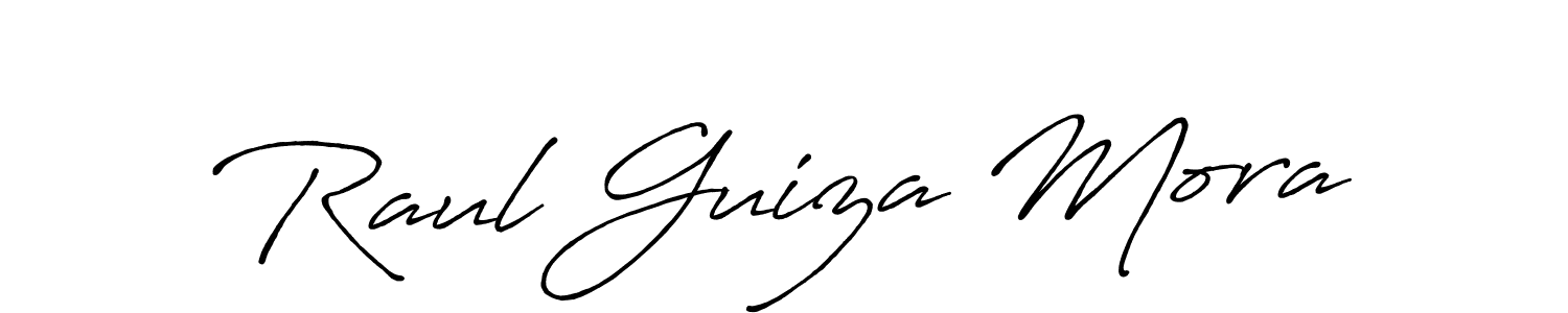The best way (Antro_Vectra_Bolder) to make a short signature is to pick only two or three words in your name. The name Raul Guiza Mora include a total of six letters. For converting this name. Raul Guiza Mora signature style 7 images and pictures png