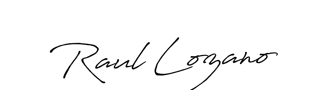 Antro_Vectra_Bolder is a professional signature style that is perfect for those who want to add a touch of class to their signature. It is also a great choice for those who want to make their signature more unique. Get Raul Lozano name to fancy signature for free. Raul Lozano signature style 7 images and pictures png