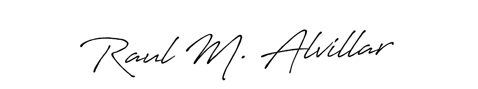 Make a beautiful signature design for name Raul M. Alvillar. Use this online signature maker to create a handwritten signature for free. Raul M. Alvillar signature style 7 images and pictures png