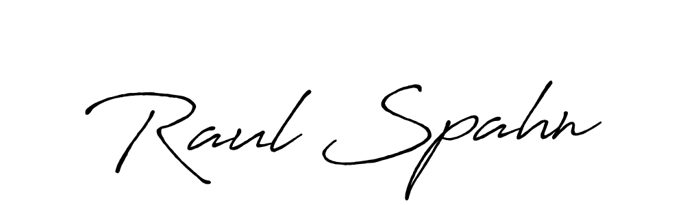 Create a beautiful signature design for name Raul Spahn. With this signature (Antro_Vectra_Bolder) fonts, you can make a handwritten signature for free. Raul Spahn signature style 7 images and pictures png