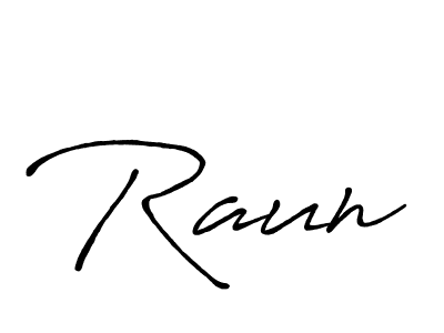 Also You can easily find your signature by using the search form. We will create Raun name handwritten signature images for you free of cost using Antro_Vectra_Bolder sign style. Raun signature style 7 images and pictures png