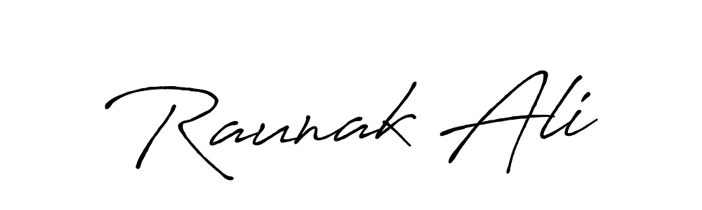 You should practise on your own different ways (Antro_Vectra_Bolder) to write your name (Raunak Ali) in signature. don't let someone else do it for you. Raunak Ali signature style 7 images and pictures png