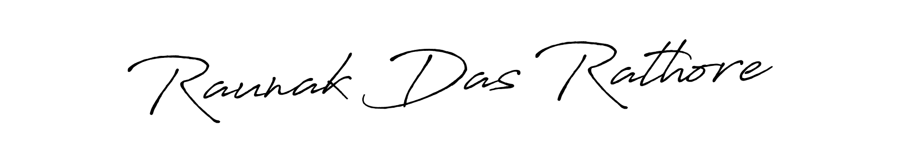 How to make Raunak Das Rathore name signature. Use Antro_Vectra_Bolder style for creating short signs online. This is the latest handwritten sign. Raunak Das Rathore signature style 7 images and pictures png